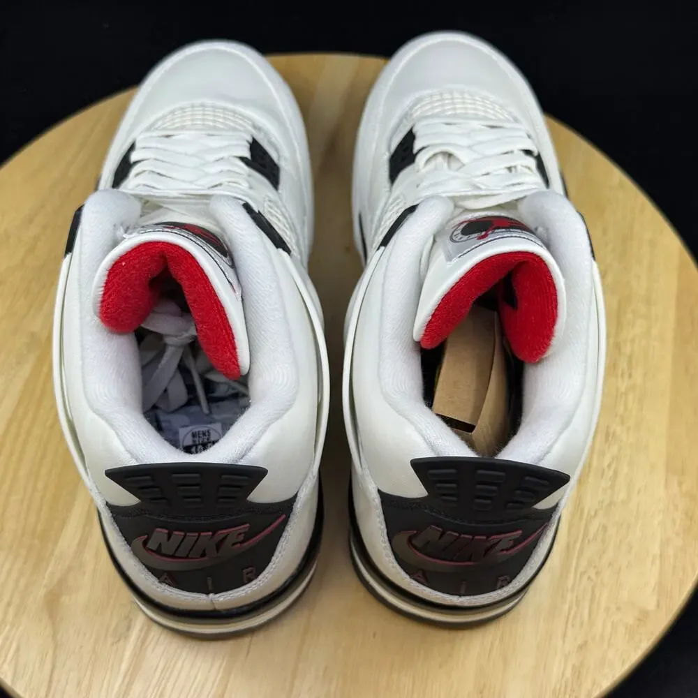 Nike Air Jordan 4 Retro OG Shoes Sail Black University Red IM4002-100 Men 11